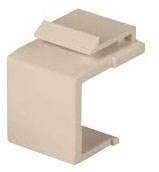 PLUG & JACK - DATACOM - KEYSTONE INSERT<br><font size= 3><b>Almond Blank Keystone Plug (ea)