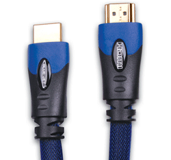 HOME THEATER - CABLE - HDMI<br><font size=3><b>12' Premium Blue Jet 1.3 HDMI to HDMI Audio/Video