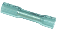 CONNECTOR - CRIMP - BUTT - HEAT SHRINK <br><font size=3><b>14-16 Blue NYAX Butt Conn (100)