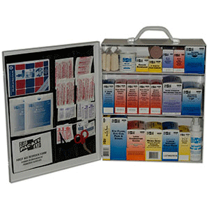 SAFETY - FIRST AID - STATION <br><font size=3><b>OFFICE 3-Shelf First-Aid Station PROMO