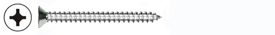 SCREWS - SHEET METAL - PHIL FLAT<br><font size=3><b>6 x 1-1/2 Flat HD Phil Drive SMS (100)