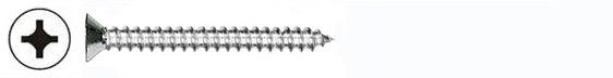 SCREWS - SHEET METAL - PHIL FLAT<br><font size=3><b>6 x 1-1/4 Flat HD Phil Drive SMS (100)