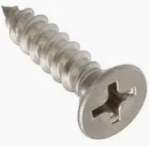 SCREWS-SHEET METAL-PHIL FLAT<br><font size=3><b>8 x 1 S/Steel Phil Flat SMS (1000)