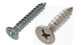 phillips flat head sheet metal screws zinc plated and stainless steel